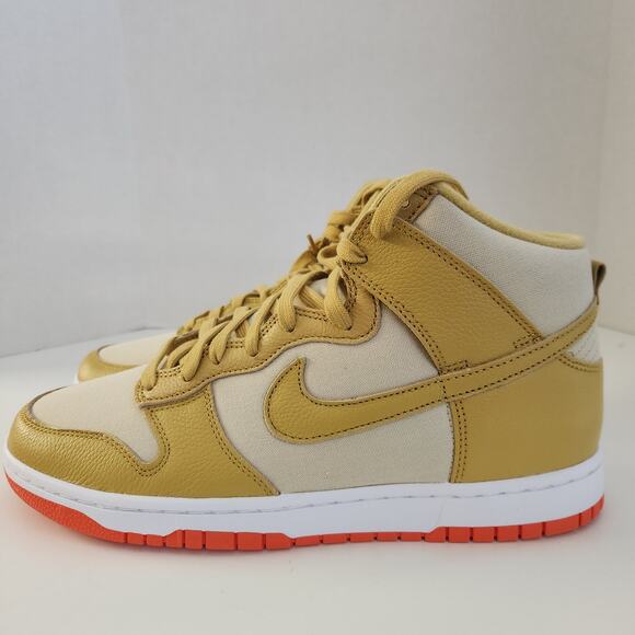 Nike Mens Dunk High DD1399 101 Syracuse - Size,   Gold Wheat Gold, 11 US main image 7